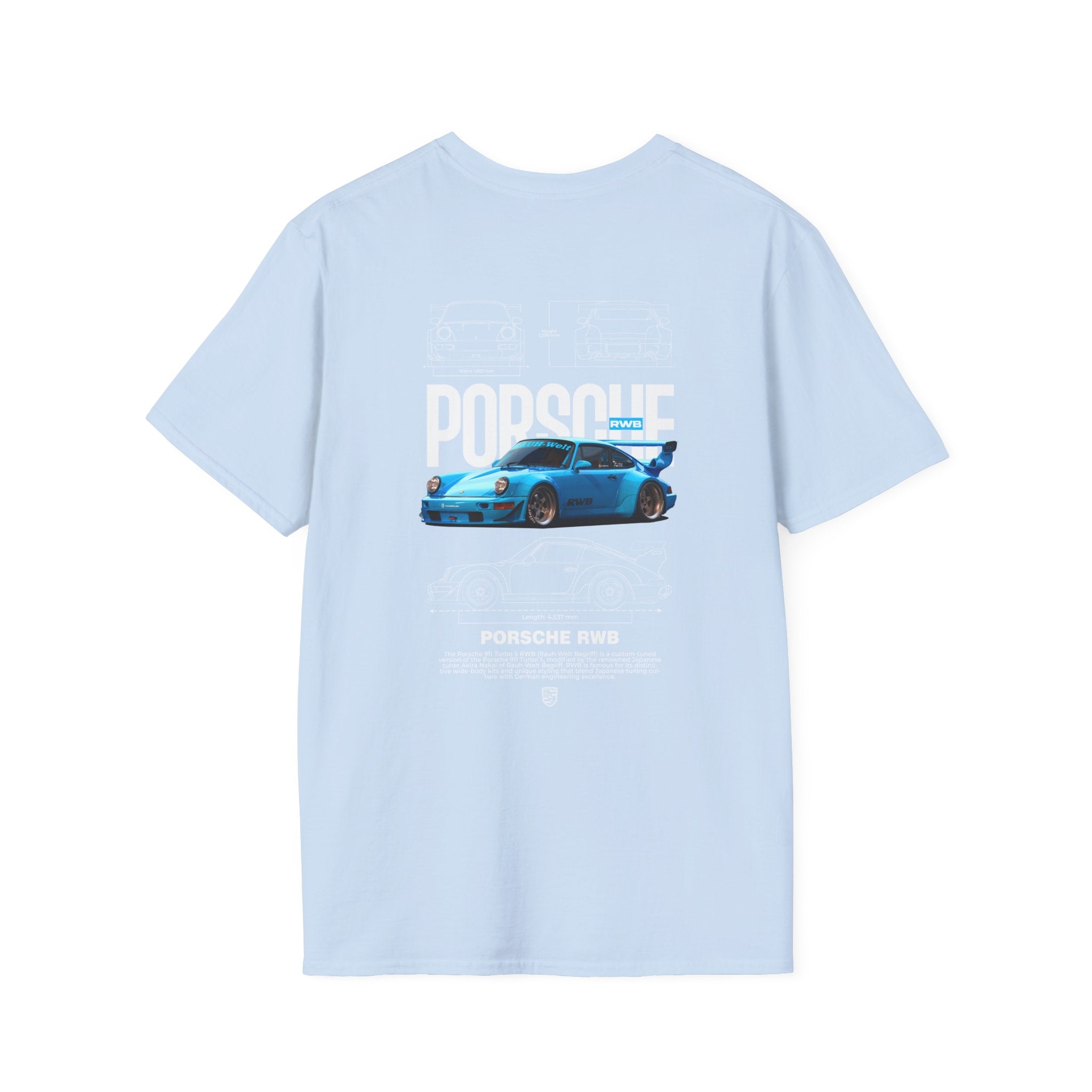 Japanese Tuners - Light Blue T-Shirt by NIGHT DRIVE