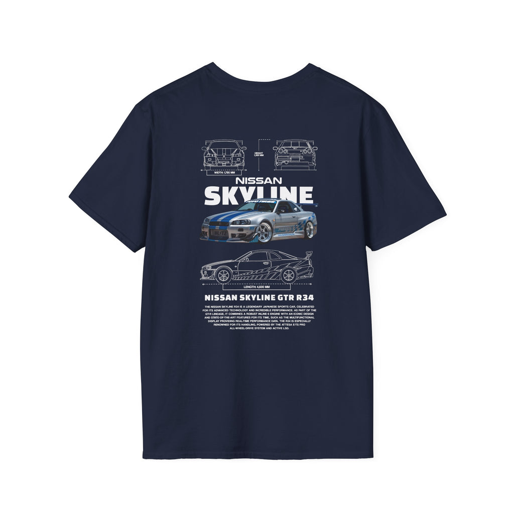 Movie Maker - Navy Blue T-Shirt by NIGHT DRIVE