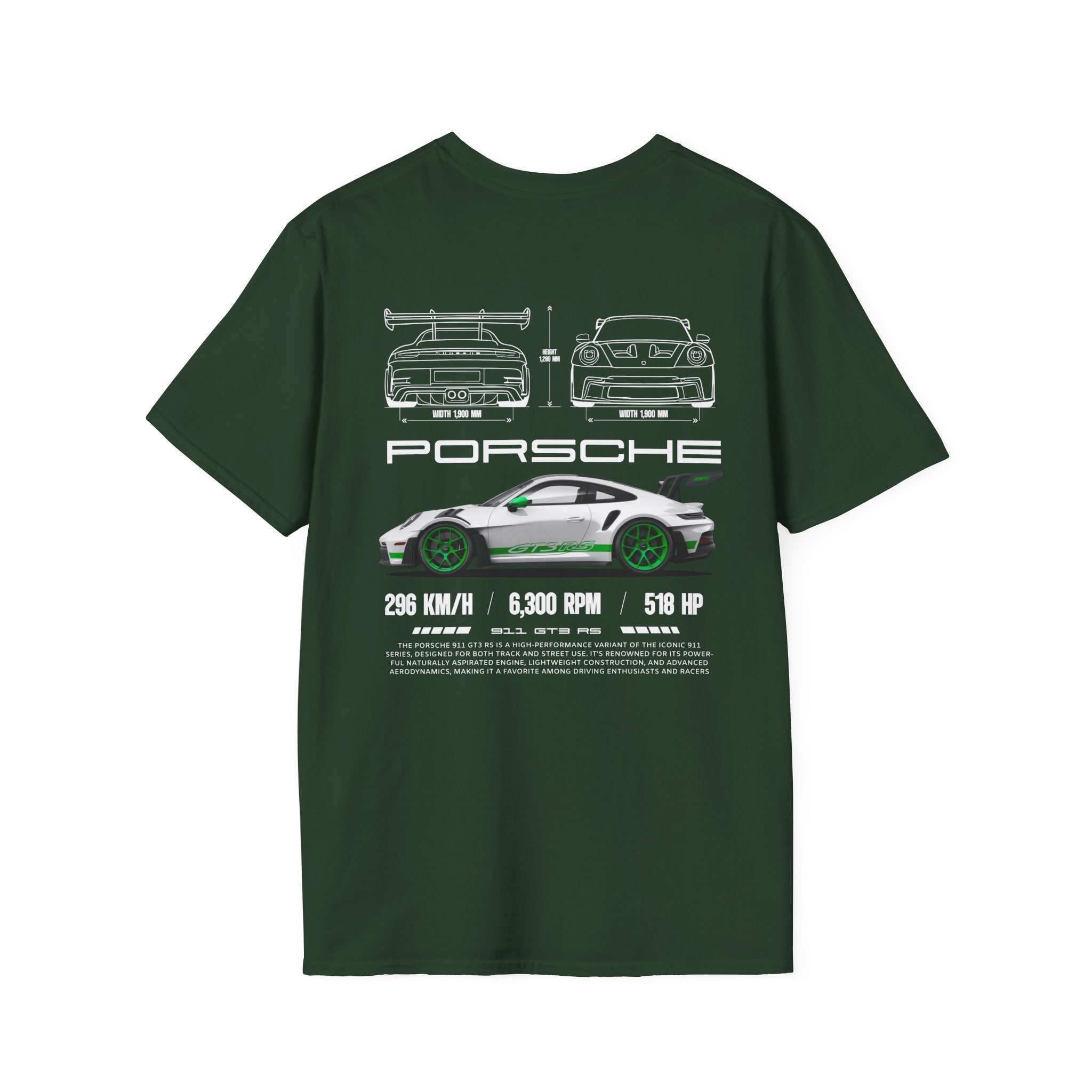 German Track Toy - Green T-Shirt by NIGHT DRIVE