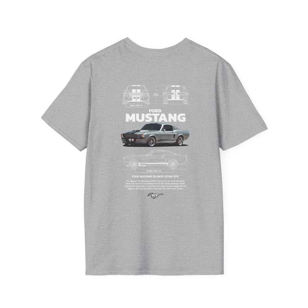 American Movie Muscle - Light Grey T-Shirt by NIGHT DRIVE