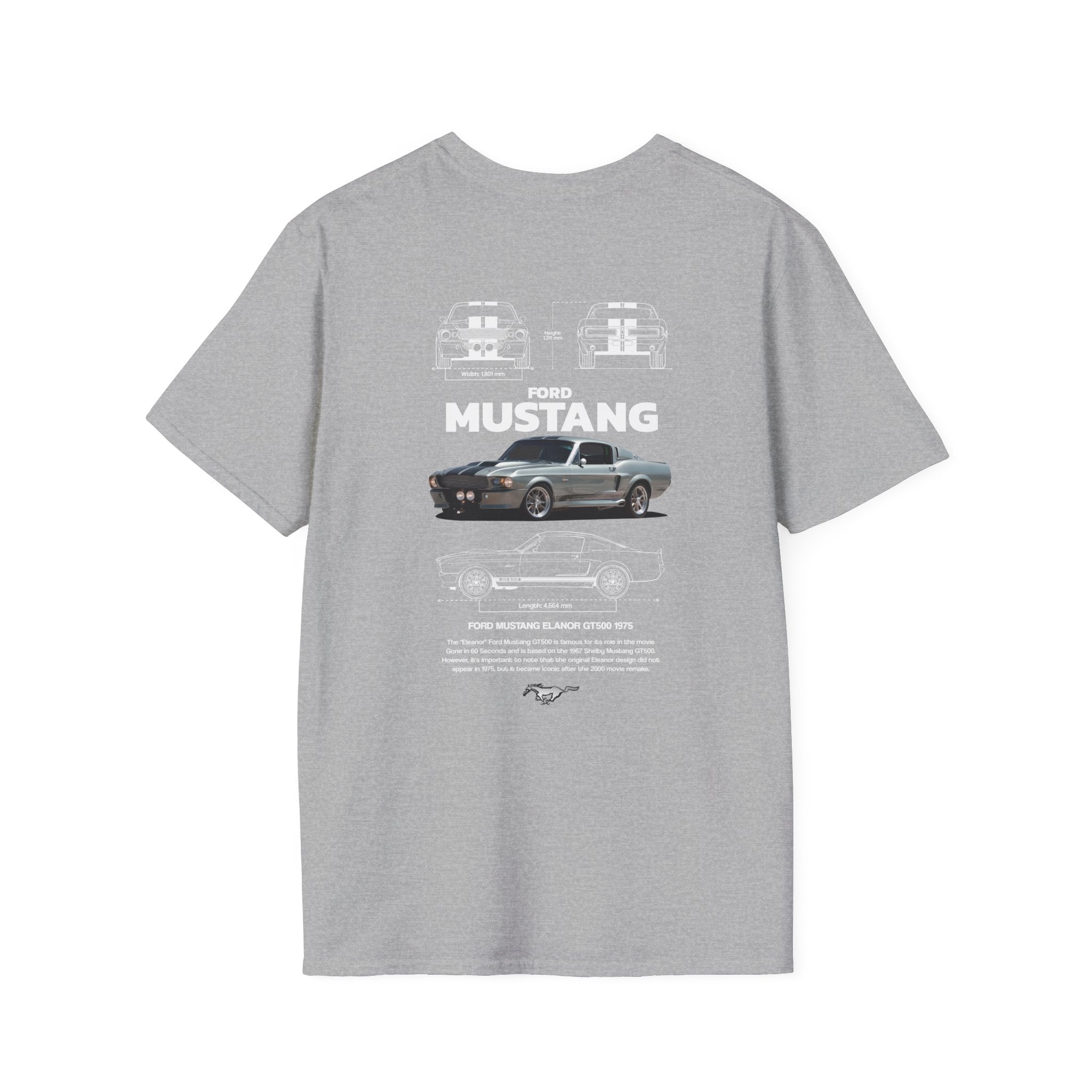 American Movie Muscle - Light Grey T-Shirt by NIGHT DRIVE
